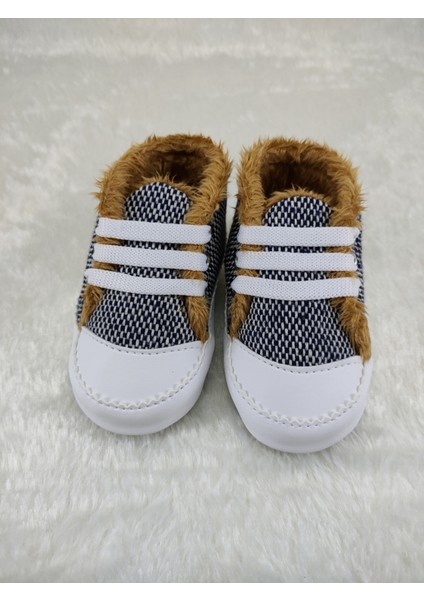 Kışlık Tüylü Astar Yumuşak Ilkadım Ayakkabı Tabansız 1380
