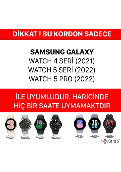 Samsung Galaxy Watch 5 Seri 40MM 44MM Uyumlu Kordon Metal Magnet D Tokalı Silikon Kayış fiyatları