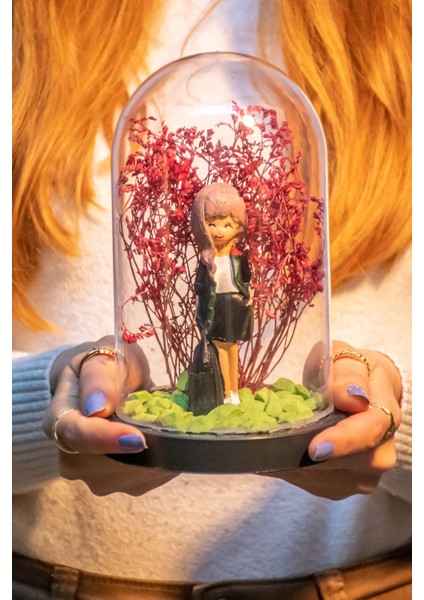 Avukatlar Günü Hediyesi Kadın Avukat Temalı Fanus Teraryum