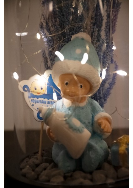 Yeni Doğan Erkek Bebek Hoşgeldin Hediyesi Işıklı Teraryum fiyatları