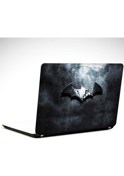 Batman Metal Logo Laptop Sticker
