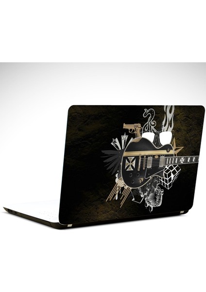 Gitar Siyah Laptop Sticker