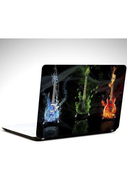 Renkler ve Gitarlar Laptop Sticker