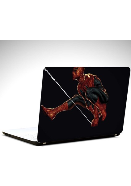 Spiderman Siyah Laptop Sticker