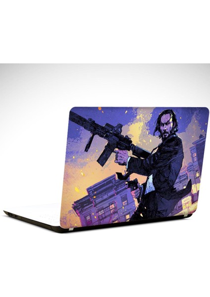 John Wick Tüfek Laptop Sticker
