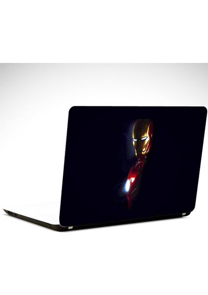 Iron Man Siyah Laptop Sticker