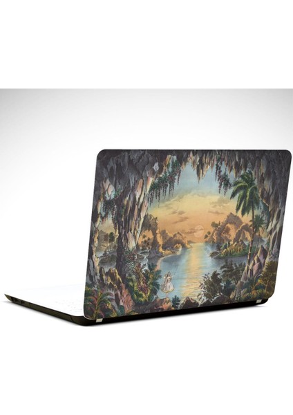 Peri Kızı Ağaçlar Laptop Sticker