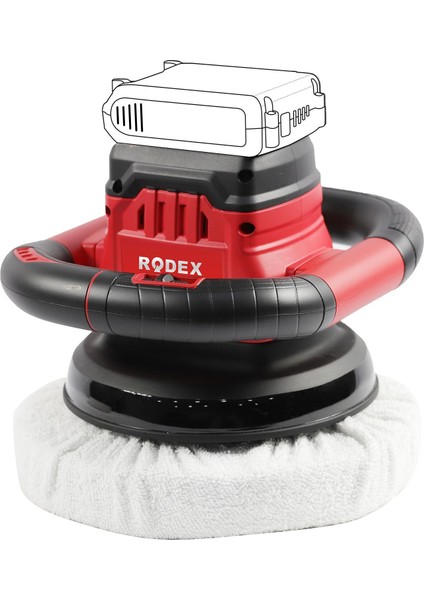 Rpx2270 Akülü Polisaj Makinesi Bataryasız 20v