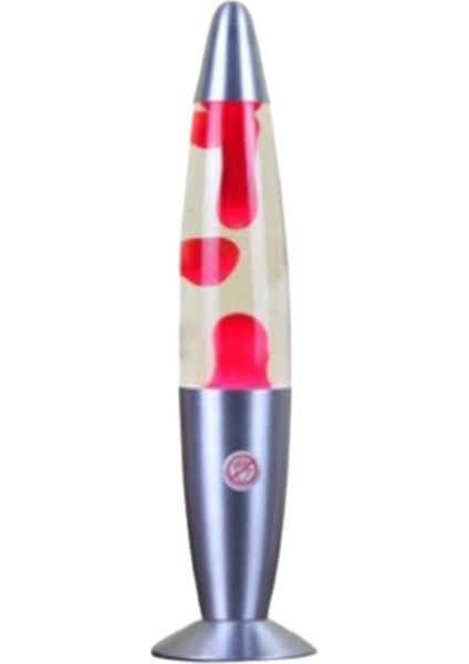 Dekoratif Ev Hediyesi Büyük Boy Lav Lambası Lava Lamp Konsept 41 cm Kırmızı