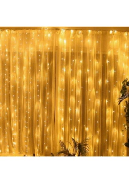 Dekoratif LED Işık Perde LED 3 Metre Kumandalı 8 Ayrı Moda Sahip 3 mt x 3 mt Perde Peri LED USB modelleri
