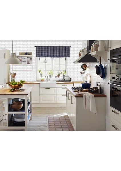 Kendinden Yapışkanlı Metro Karo Desenli Pvc Karo 30X30 cm 4'lü 0,36 M2