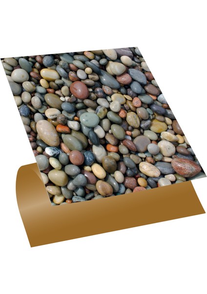 Kendinden Yapışkanlı Çakıl Taşı Desenli Pvc Karo 30X30 cm 4'lü 0,36 M2