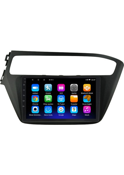 Hyundai I20 Android 12 Kablosuz Carplay Navigasyon Multimedya Ekran Teyp - MY-0609W-HYUNDAİ I20