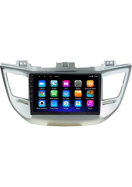 Hyundai Tucson Android 12 Kablosuz Carplay Navigasyon Multimedya Ekran Teyp - MY-0609W-HYUNDAİ Tucson