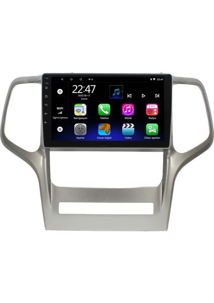 Jeep Cherokee Android 12 Kablosuz Carplay Navigasyon Multimedya Ekran Teyp - MY-0609W-JEEP Cherokee