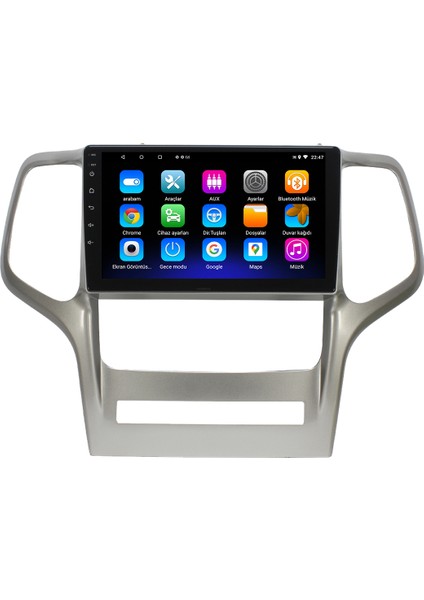 Jeep Cherokee Android 12 Kablosuz Carplay Navigasyon Multimedya Ekran Teyp - MY-0609W-JEEP Cherokee