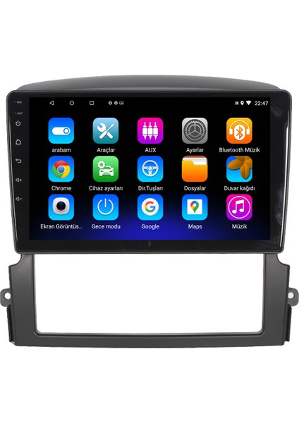Kia Sorento Android 12 Kablosuz Carplay Navigasyon Multimedya Ekran Teyp - MY-0609W-KİO Sorento