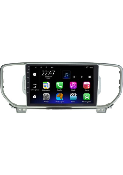 Kia Sportage Android 12 Kablosuz Carplay Navigasyon Multimedya Ekran Teyp - MY-0609W-KİO Sportage