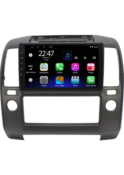 Nissan Navara Android 12 Kablosuz Carplay Navigasyon Multimedya Ekran Teyp - MY-0609W-NİSSAN Navara