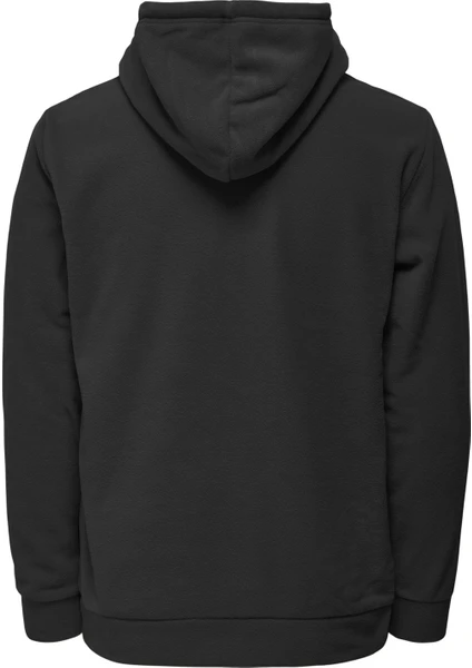 Only & Sons Kapüşon Yaka Siyah Erkek Sweatshirt 22022626_ONSNIKOLAI Reg Fleece Hood