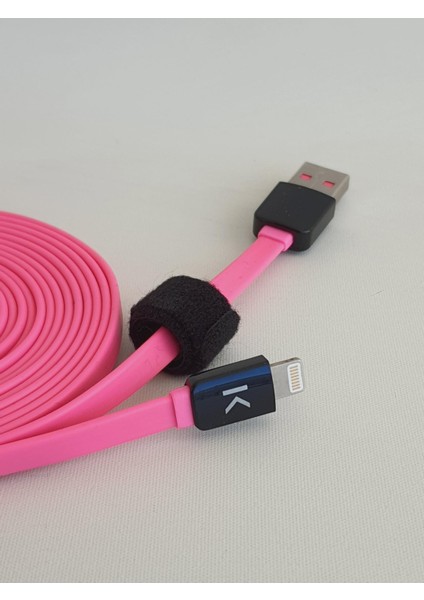 Lightning Şarj Data Kablosu 3mt Pembe
