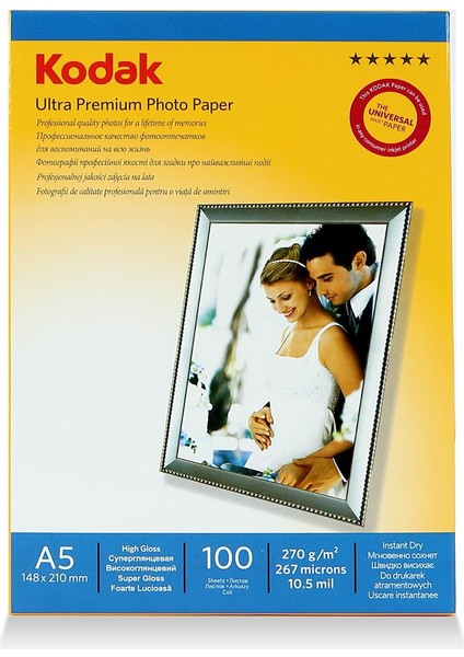 Photo Paper A5 Glossy-Parlak (15X21-100'LÜK) 270G