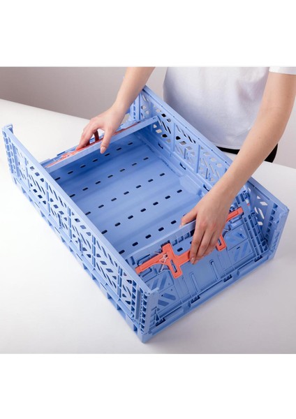 Aykasa 604018 Maxibox Konforlu Kilit Baby Blue Katlanabilir Kasa