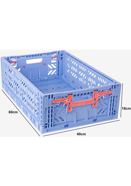 Aykasa 604018 Maxibox Konforlu Kilit Baby Blue Katlanabilir Kasa