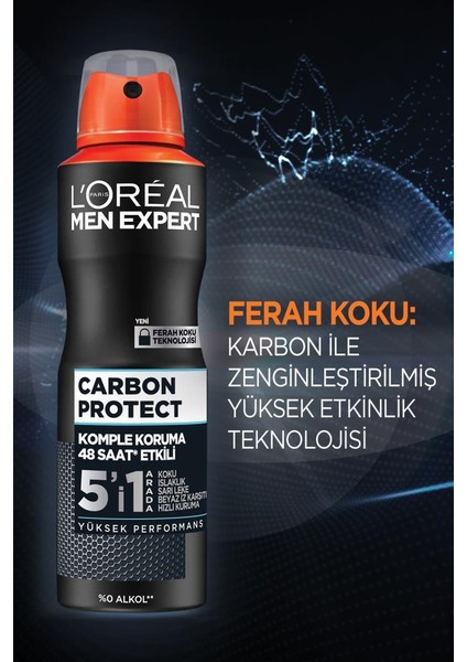 3'Lü Men Expert Carbon Protect Deodorant Seti