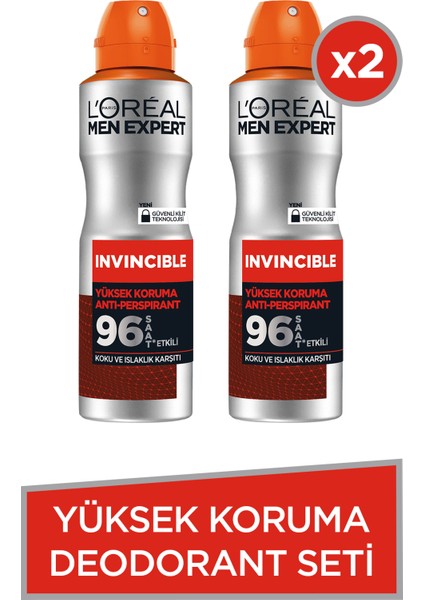 2'Li Men Expert Invincible Deodorant Seti