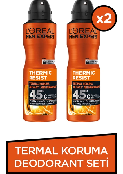 2'Li Men Expert Termal Koruma Deodorant Seti