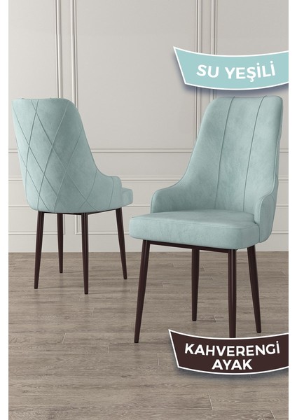 Concept Ram Serisi , Barok Ahşap Desen 80X132 Açılabilir Yemek Masası Takımı, 6 Sandalye