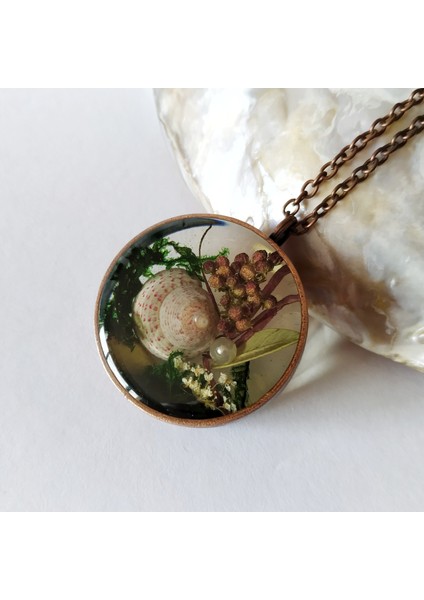 Özel El Yapımı Terrarium Tasarım Reçine Kadın Kolye fiyatları