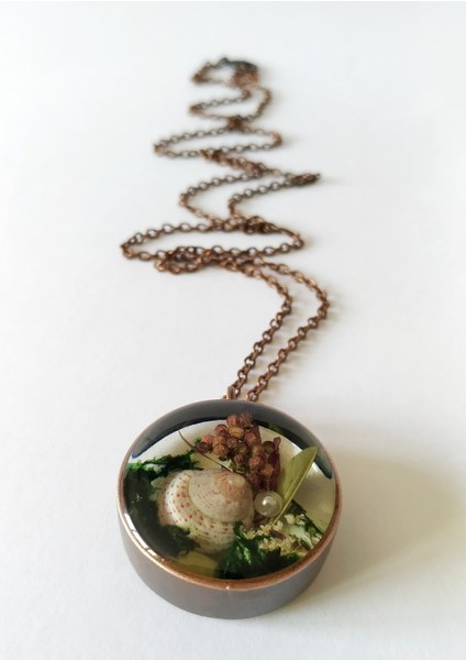 Özel El Yapımı Terrarium Tasarım Reçine Kadın Kolye fırsatları