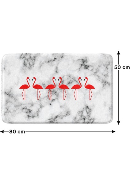 Sevimli Tasarımlı Mikrofiber Banyo Paspası, Kaymaz Taban, Makinede Yıkanabilir (50x80 Cm) modelleri