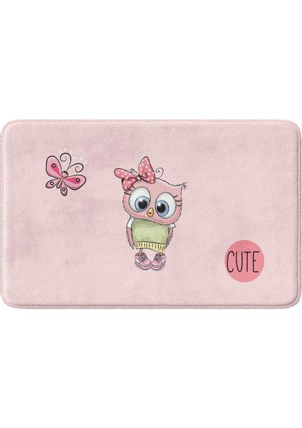 Sevimli Tasarımlı Mikrofiber Banyo Paspası, Kaymaz Taban, Makinede Yıkanabilir (50x80 Cm) fiyatları