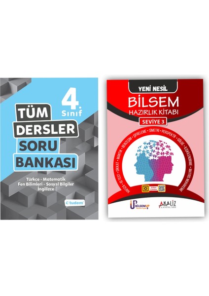 4. Sınıf Tüm Dersler Soru Bankası + Bilsem Hazırlık Kitabı