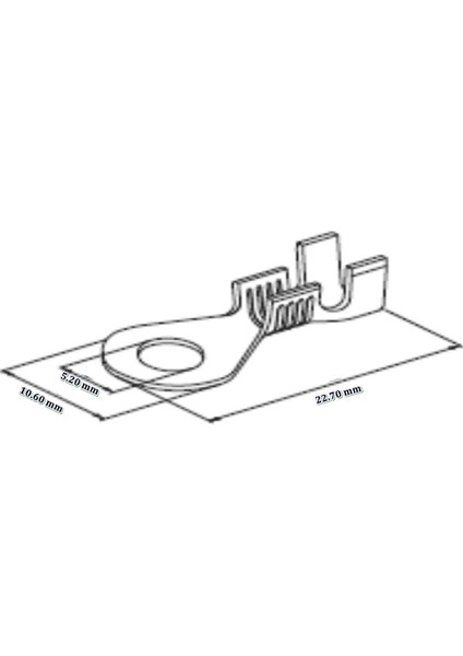 250 Adet Mesa 4 Numara Kablo Ucu- 5,2mm (Skn-4) Tş2424