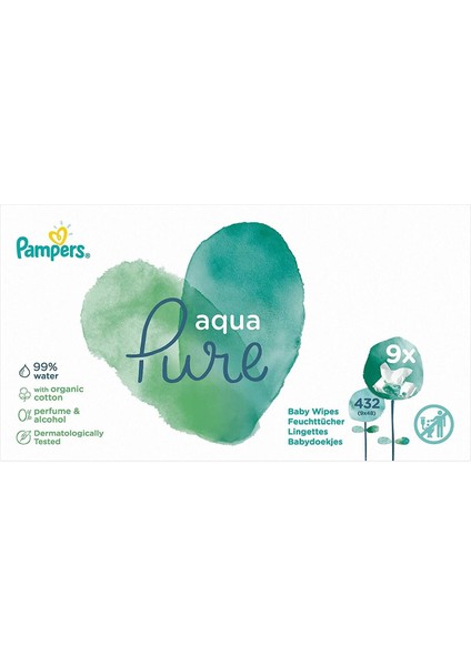 Aqua Pure Islak Havlu Mendil 9lu Fırsat Paketi 432 Yaprak