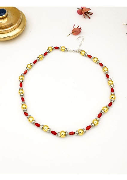 Mercan Gold Top Kolye
