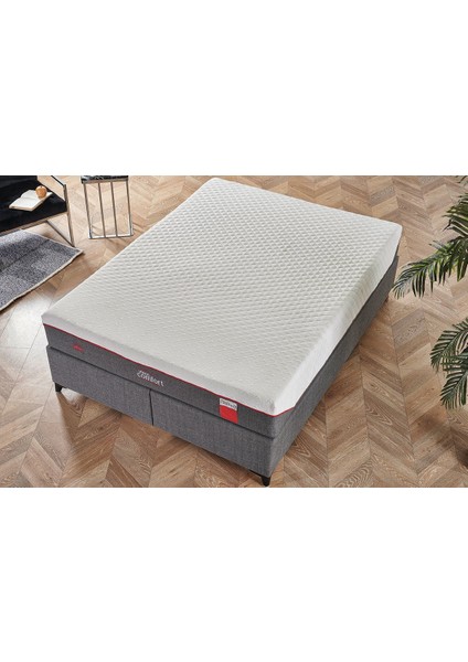 Visco Comfort Visco ve Kuş Tüyü Sünger Ortopedik Yıkanabilir Fermuarlı Kılıflı 4 Mevsim Yatak 90X190