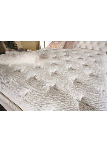 Fluffy Pedli Torba ve Mini Paket Yaylı Omurga Destekli Yatak Seti Yatak+Baza+Başlık 150X200 fiyatları