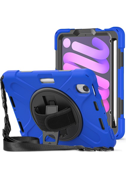 iPad Mini Için Tablet Kılıfı - Mavi / Siyah (Yurt Dışından)