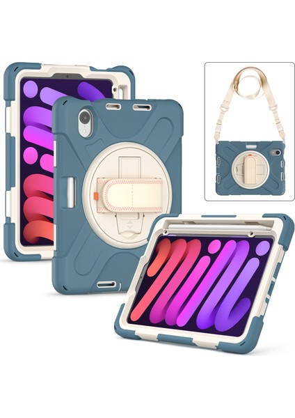 iPad Mini Için Tablet Kılıfı - Mavi / Beyaz (Yurt Dışından) fiyatları