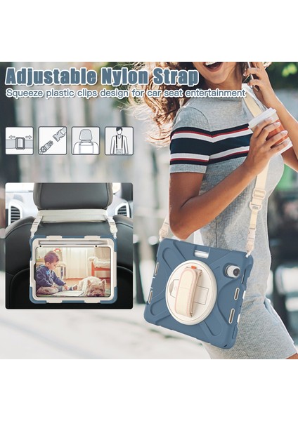 iPad Mini Için Tablet Kılıfı - Mavi / Beyaz (Yurt Dışından) indirimleri