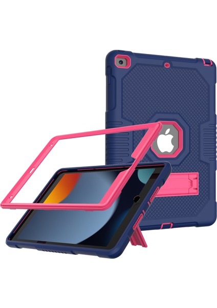 Xfashion iPad Için Tablet Kılıfı - Lacivert / Pembe (Yurt Dışından)