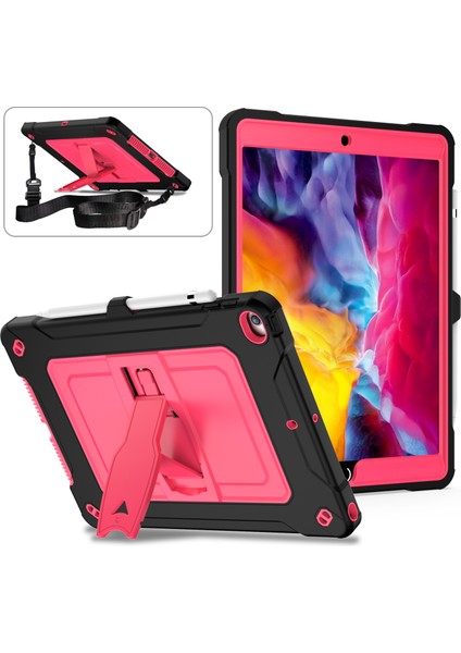 iPad Için Tablet Kılıfı - Siyah / Pembe (Yurt Dışından)