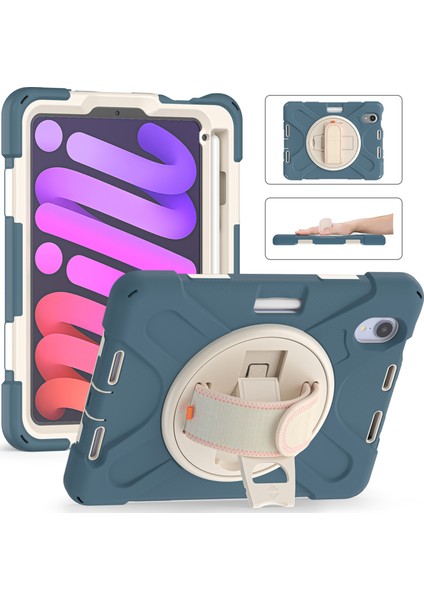 iPad Mini Için Tablet Kılıfı - Mavi / Beyaz (Yurt Dışından) fiyatları