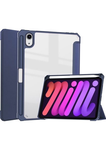 iPad Mini 6 Için Tablet Kılıfı - Koyu Mavi (Yurt Dışından)