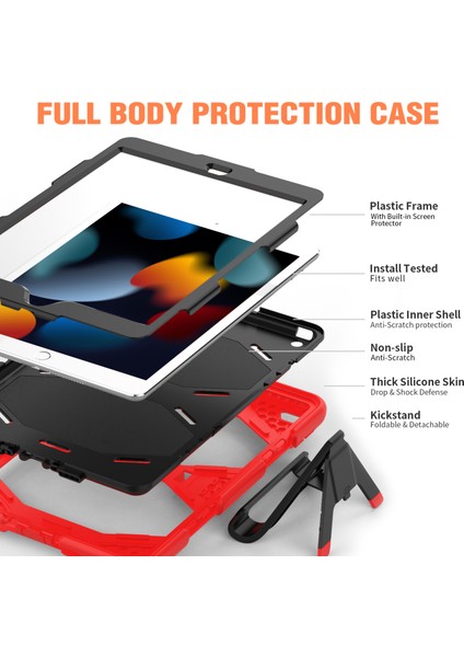 iPad Için Tablet Kılıfı - Kırmızı (Yurt Dışından) fiyatları